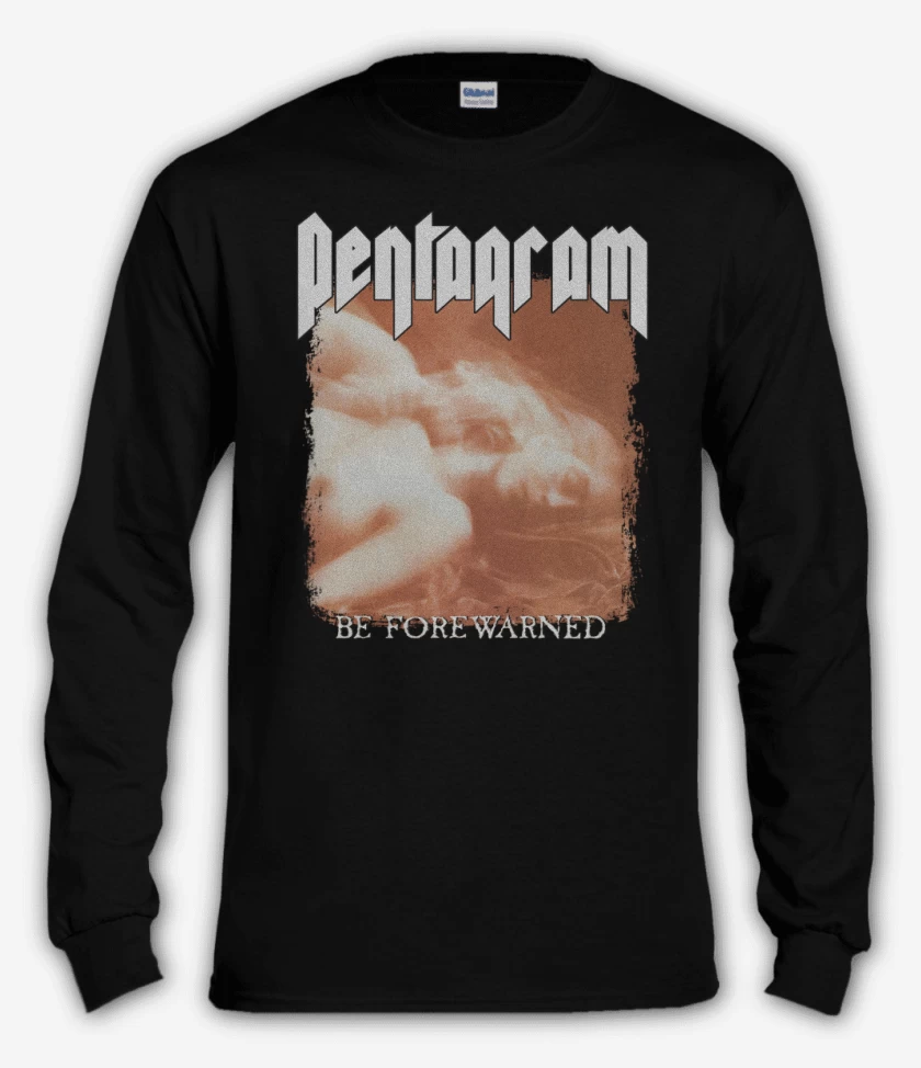 Polera manga larga Negro de Pentagram Be Forewarned