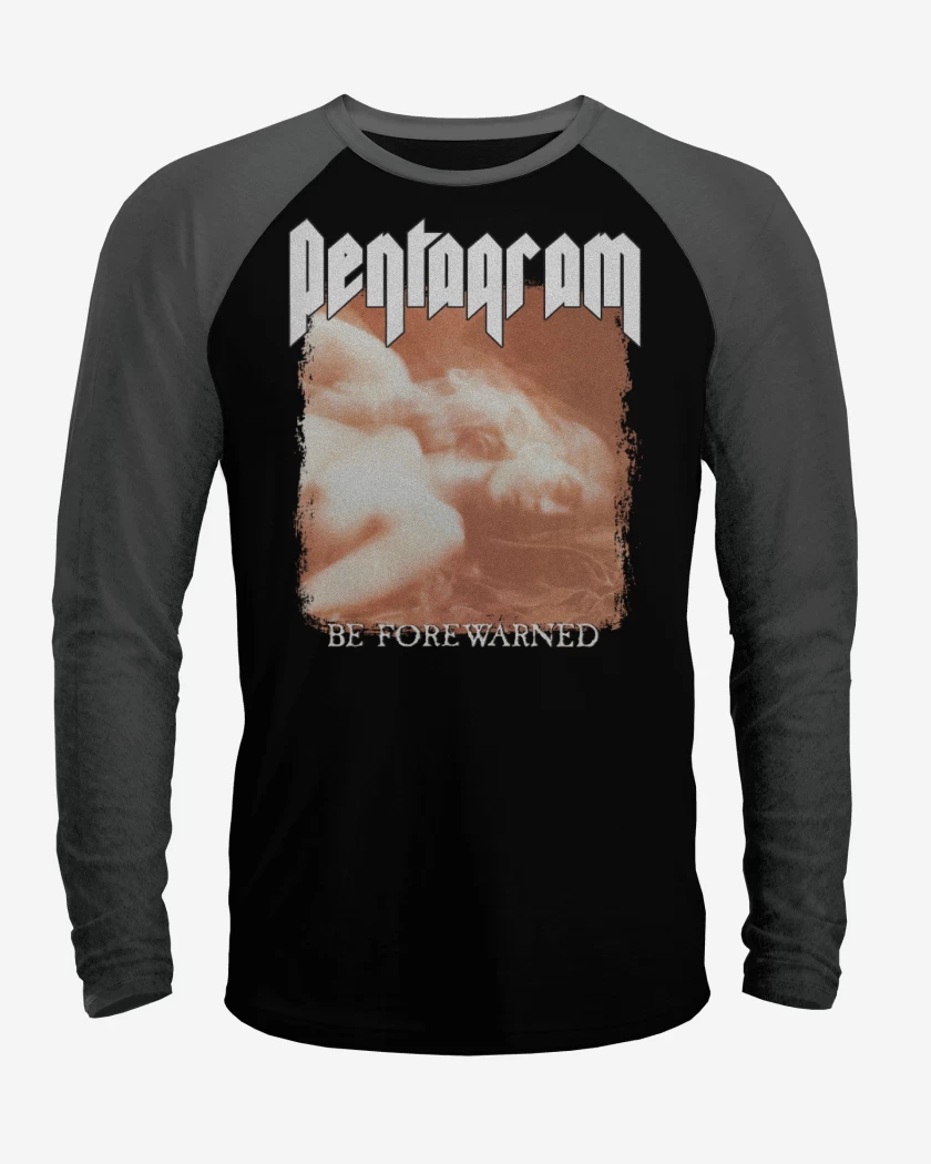 Polera Raglan Negro / Negro Heather de Pentagram Be Forewarned