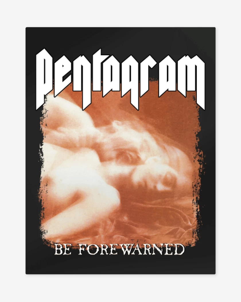 Print metalico Negro de Pentagram Be Forewarned
