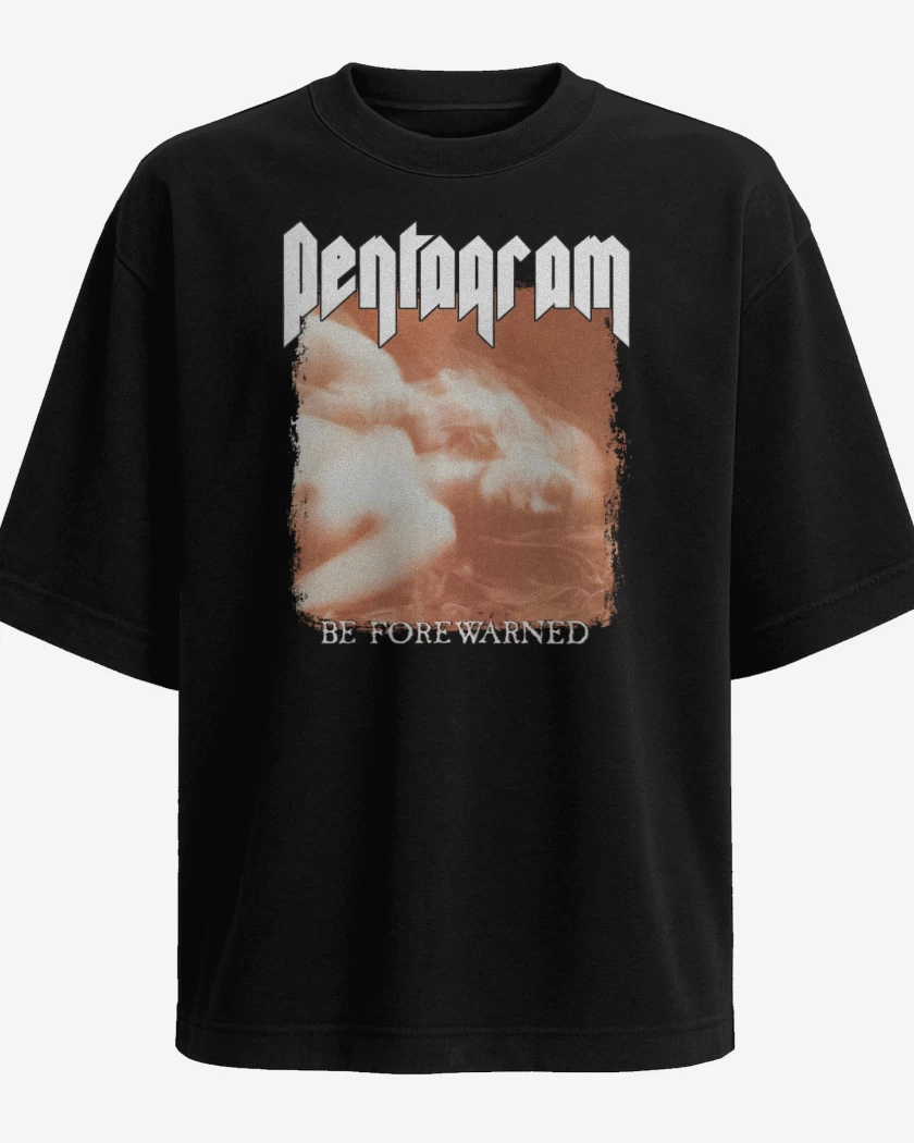 Polera Oversize Pentagram Be Forewarned