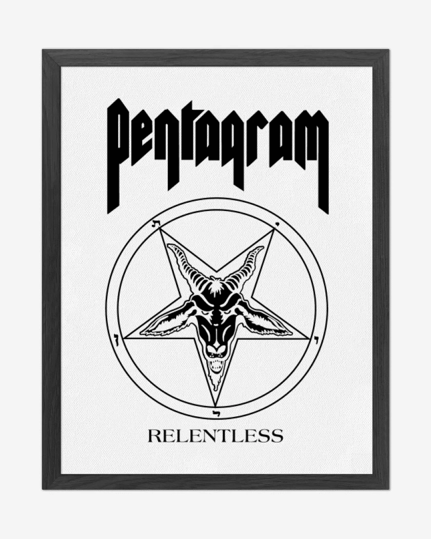 Cuadro decorativo Blanco de Pentagram Relentless B