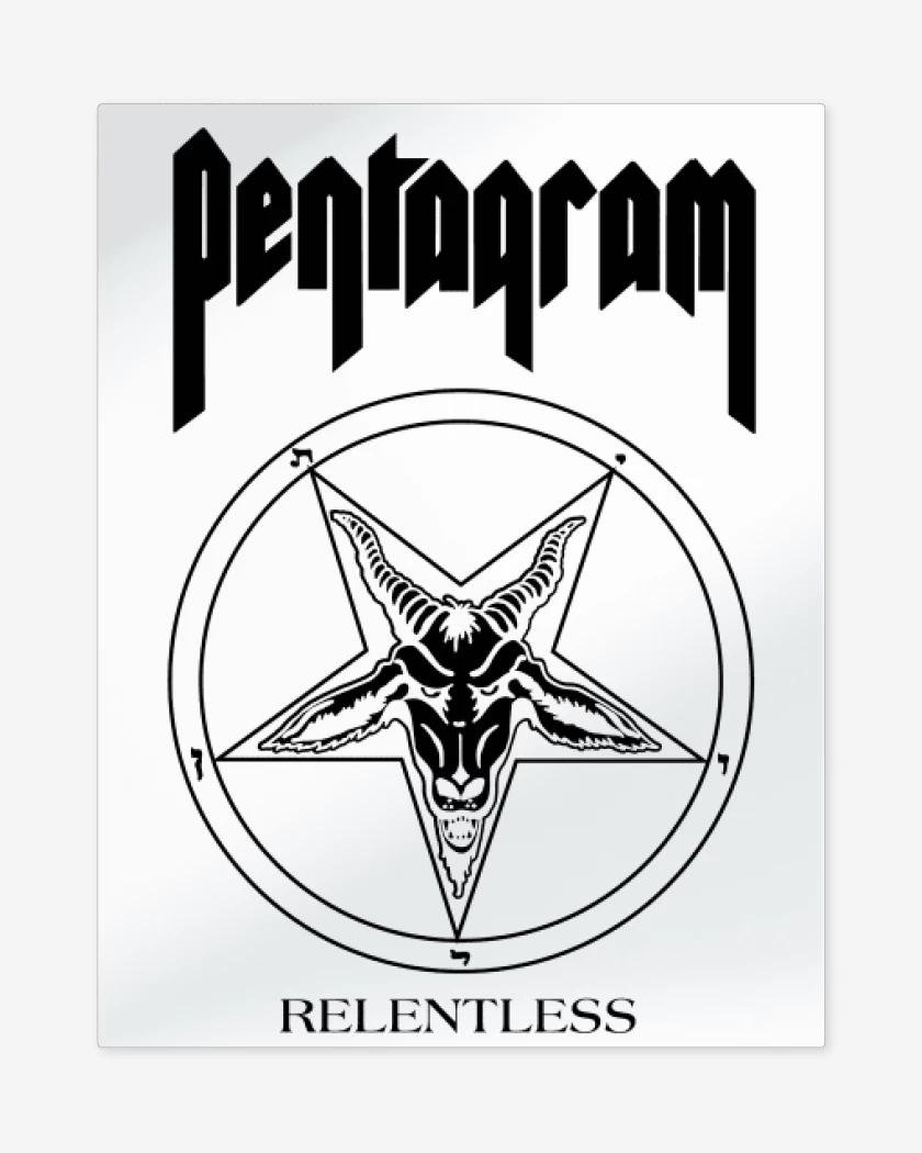 Print metalico Blanco de Pentagram Relentless B