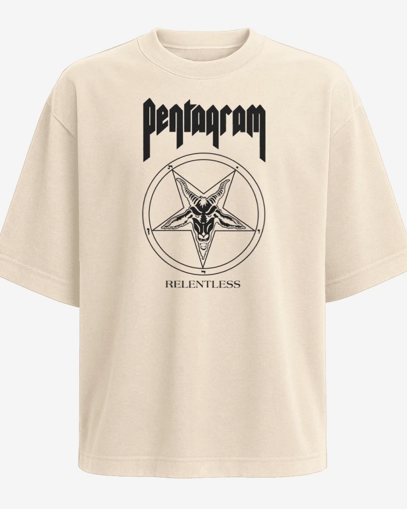 Polera Oversize Beige de Pentagram Relentless B
