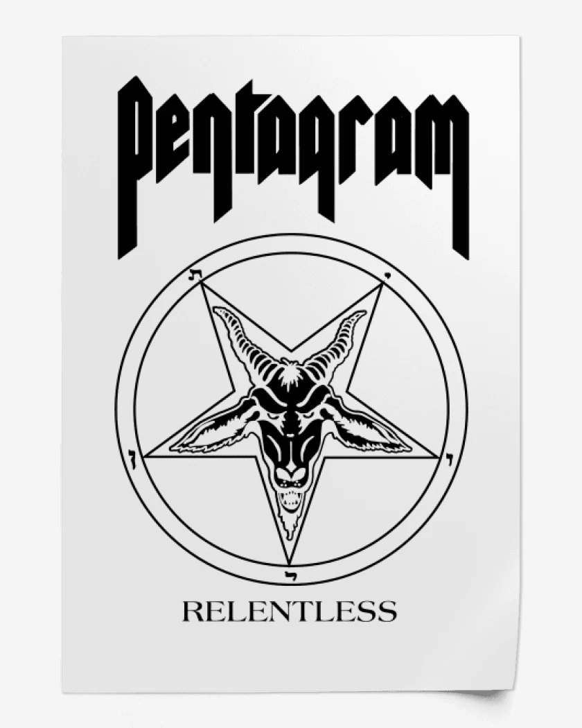 Print Pentagram Relentless B
