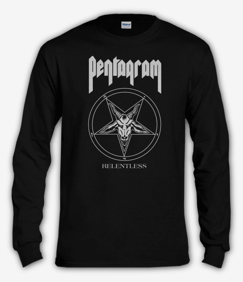 Polera manga larga Negro de Pentagram Relentless
