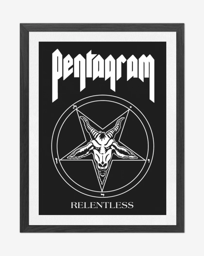 Cuadro decorativo Negro de Pentagram Relentless