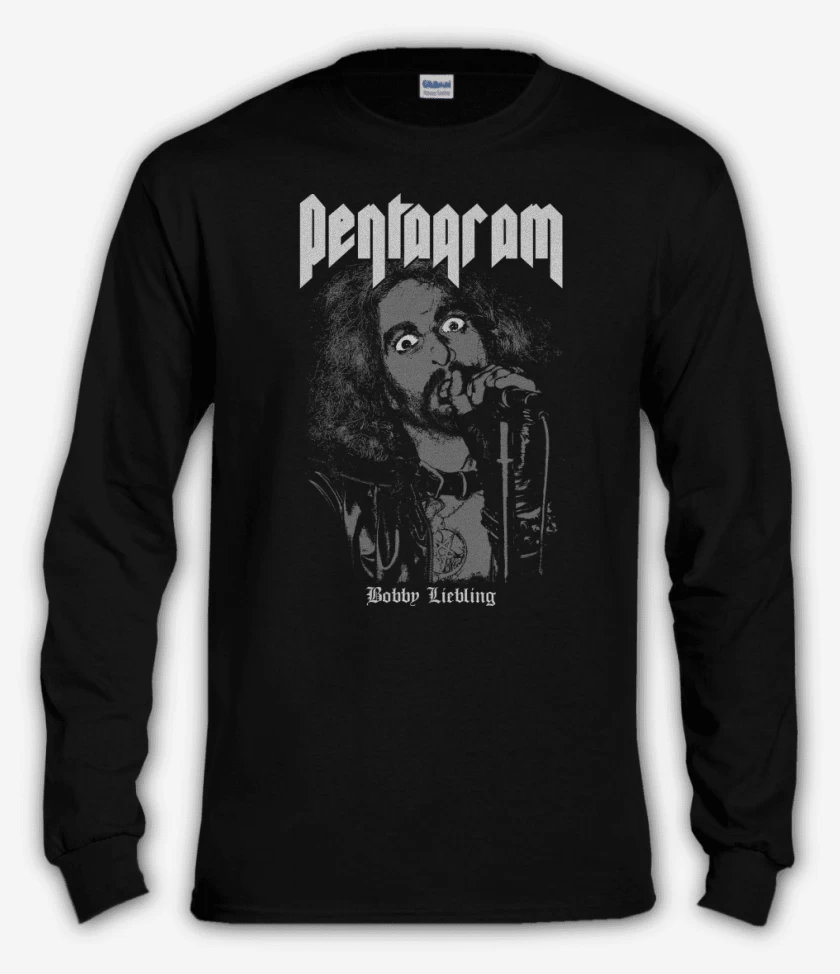 Polera manga larga Negro de Pentagram Bobby Liebling