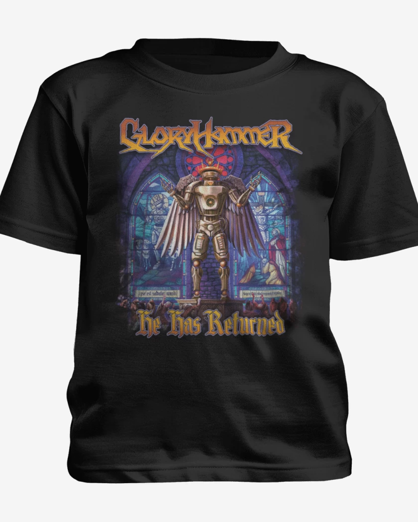 Polera de niño Negro de Gloryhammer He Has Returned