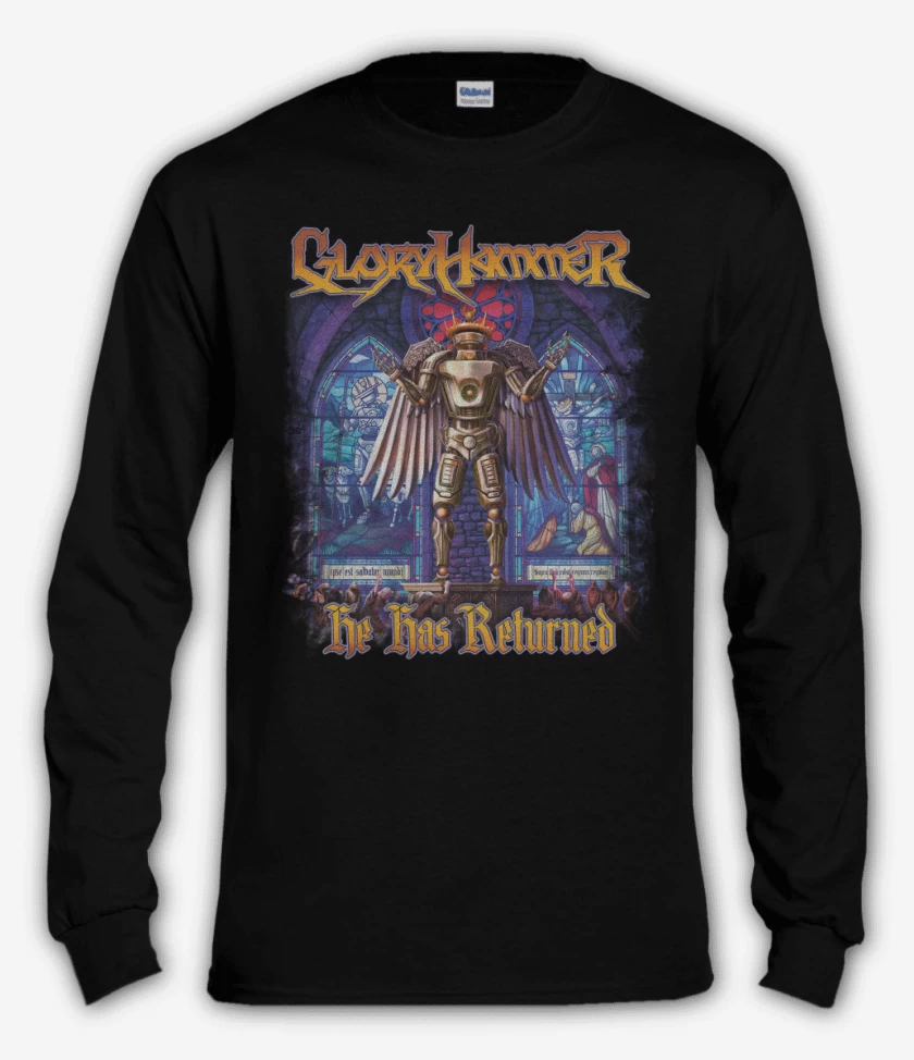 Polera manga larga Negro de Gloryhammer He Has Returned