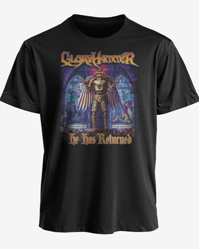 Polera premium Negro de Gloryhammer He Has Returned