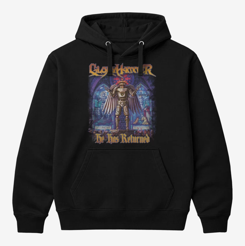 Polerón Canguro Negro de Gloryhammer He Has Returned