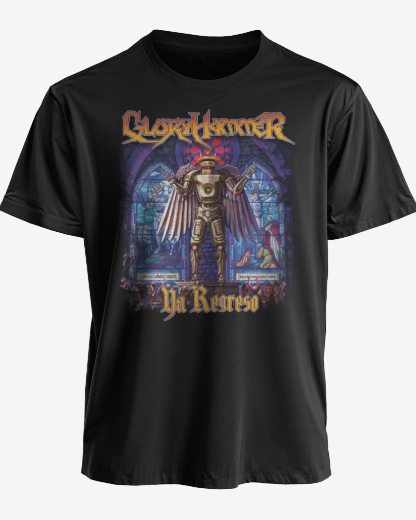Polera premium Negro de Gloryhammer Ya regresó