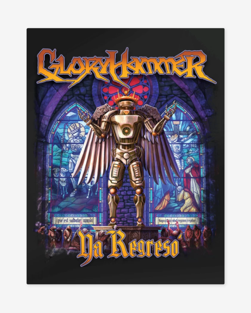 Print metalico Negro de Gloryhammer Ya regresó