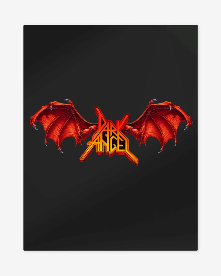 Print metalico Negro de Dark Angel Logo II