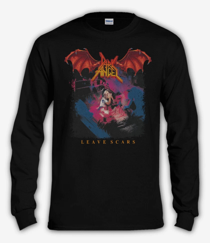 Polera manga larga Negro de Dark Angel Leave Scars