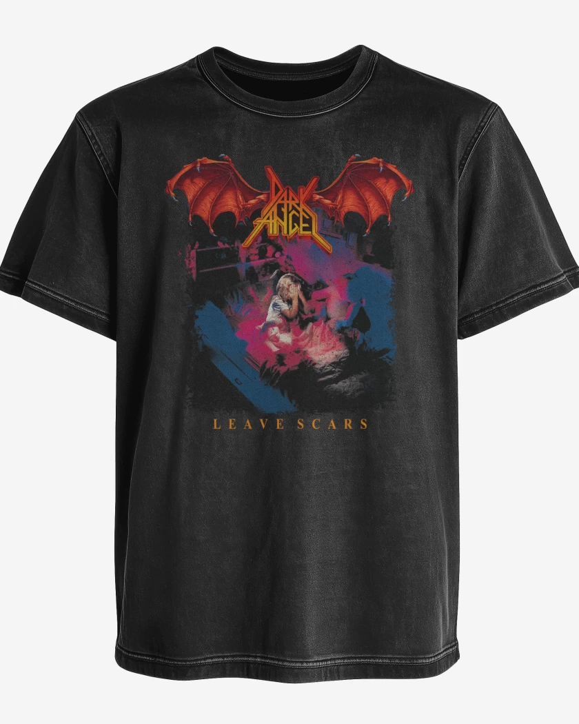 Polera desgastada Dark Angel Leave Scars