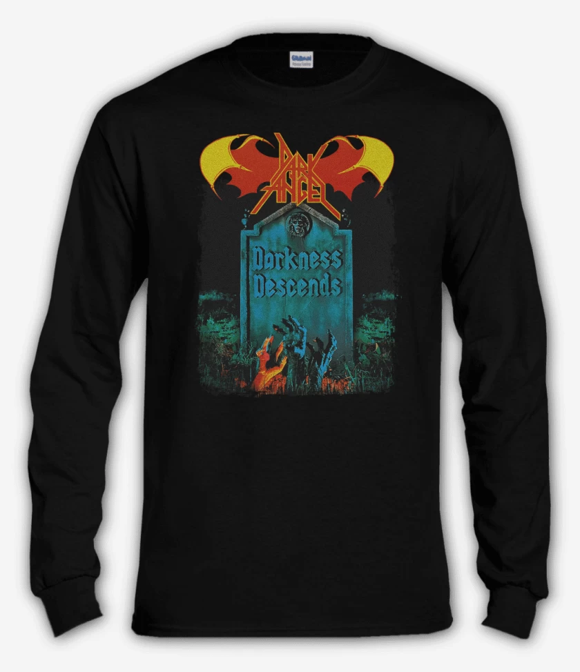 Polera manga larga Negro de Dark Angel Darkness Descends