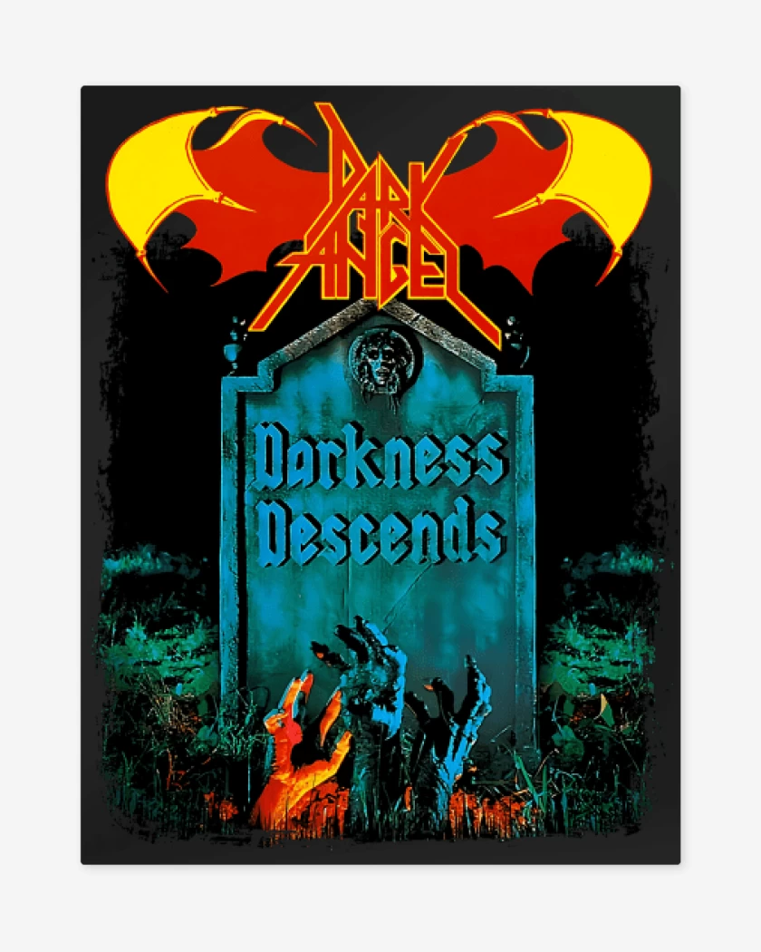 Print metalico Negro de Dark Angel Darkness Descends