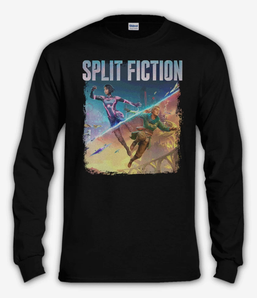 Polera manga larga Negro de Split Fiction