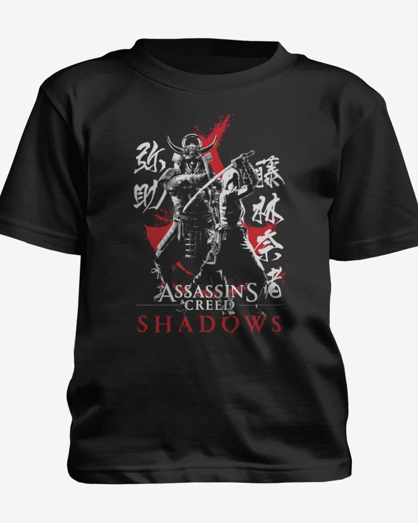 Polera de niño Negro de Asassins Creed Shadows