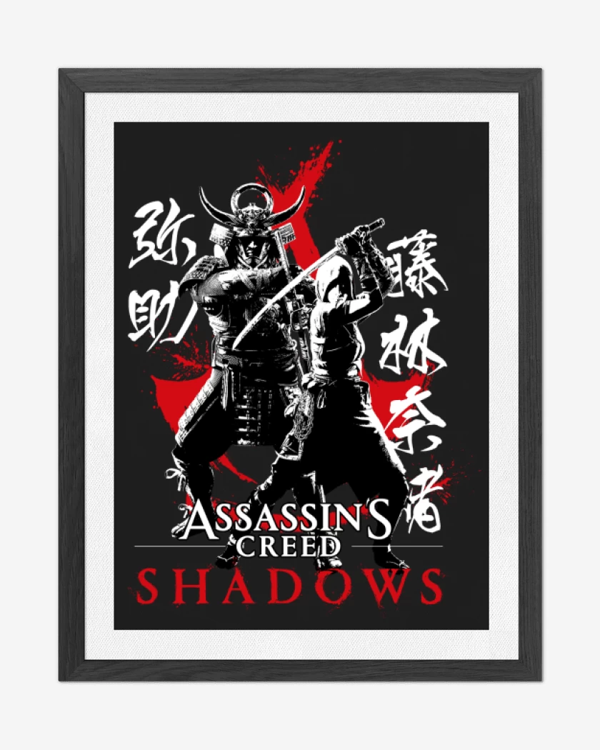 Cuadro decorativo Negro de Asassins Creed Shadows