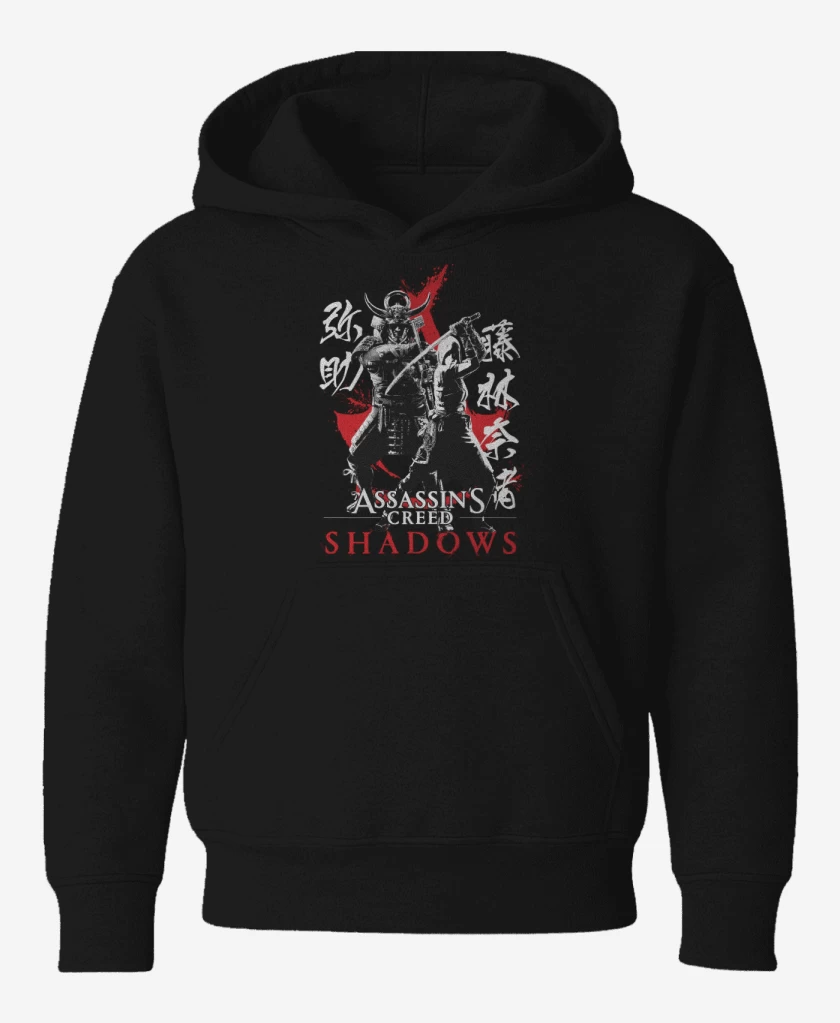 Poleron de niño Negro de Asassins Creed Shadows