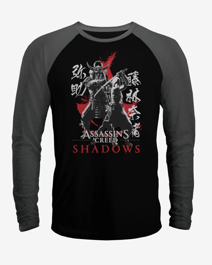 Polera Raglan Asassins Creed Shadows