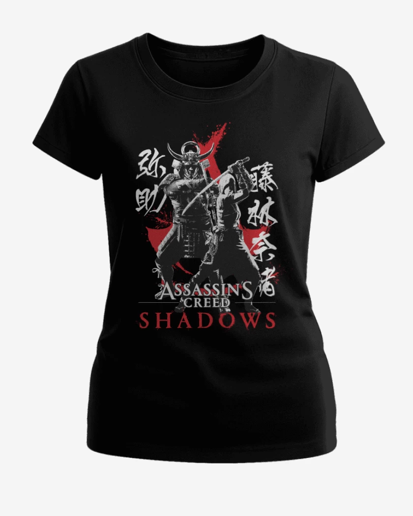 Polera de Mujer Negro de Asassins Creed Shadows