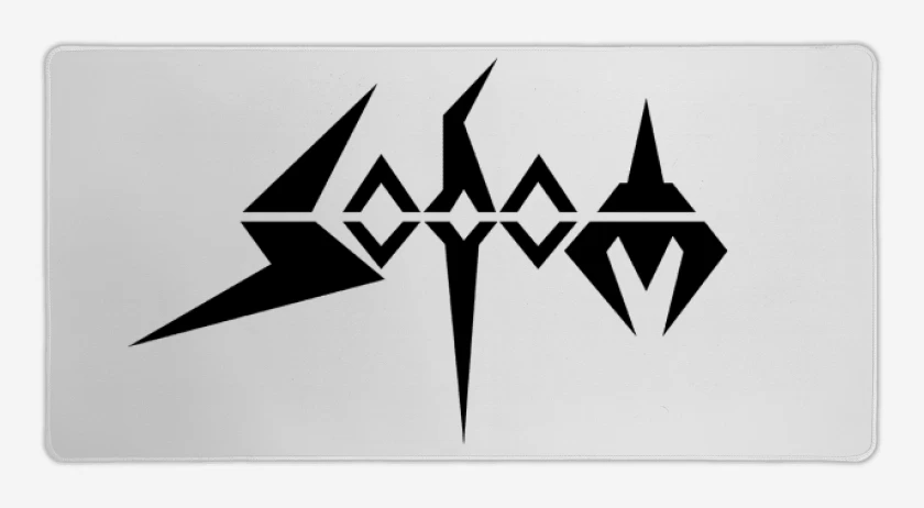 Mouse pad Gamer Blanco de Sodom Logo B