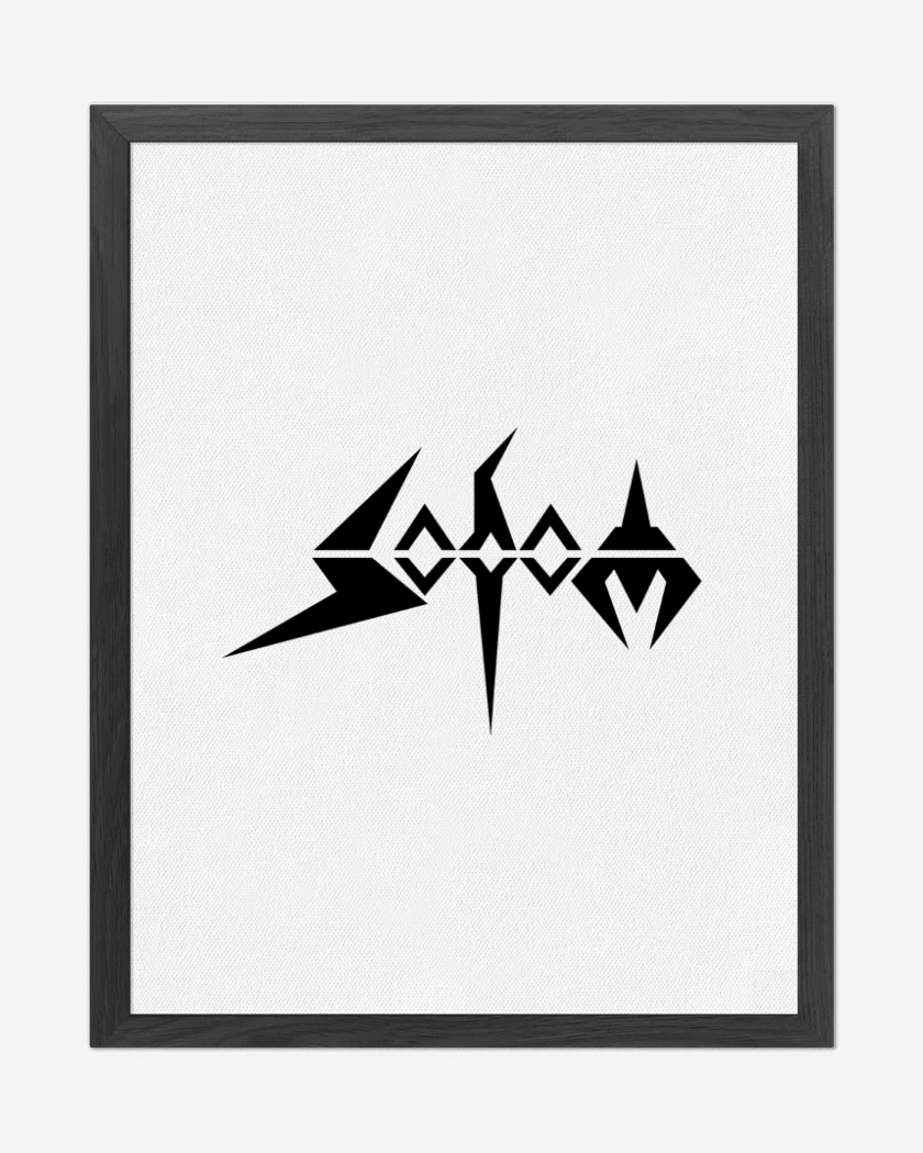 Cuadro decorativo Blanco de Sodom Logo B
