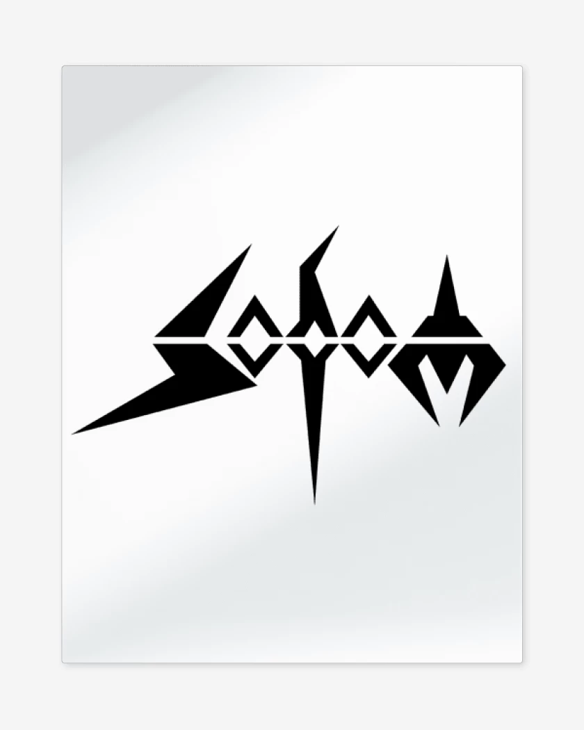 Print metalico Sodom Logo B