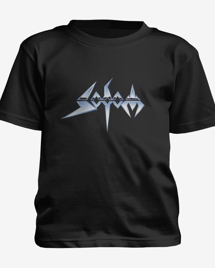 Polera de niño Negro de Sodom Logo v2