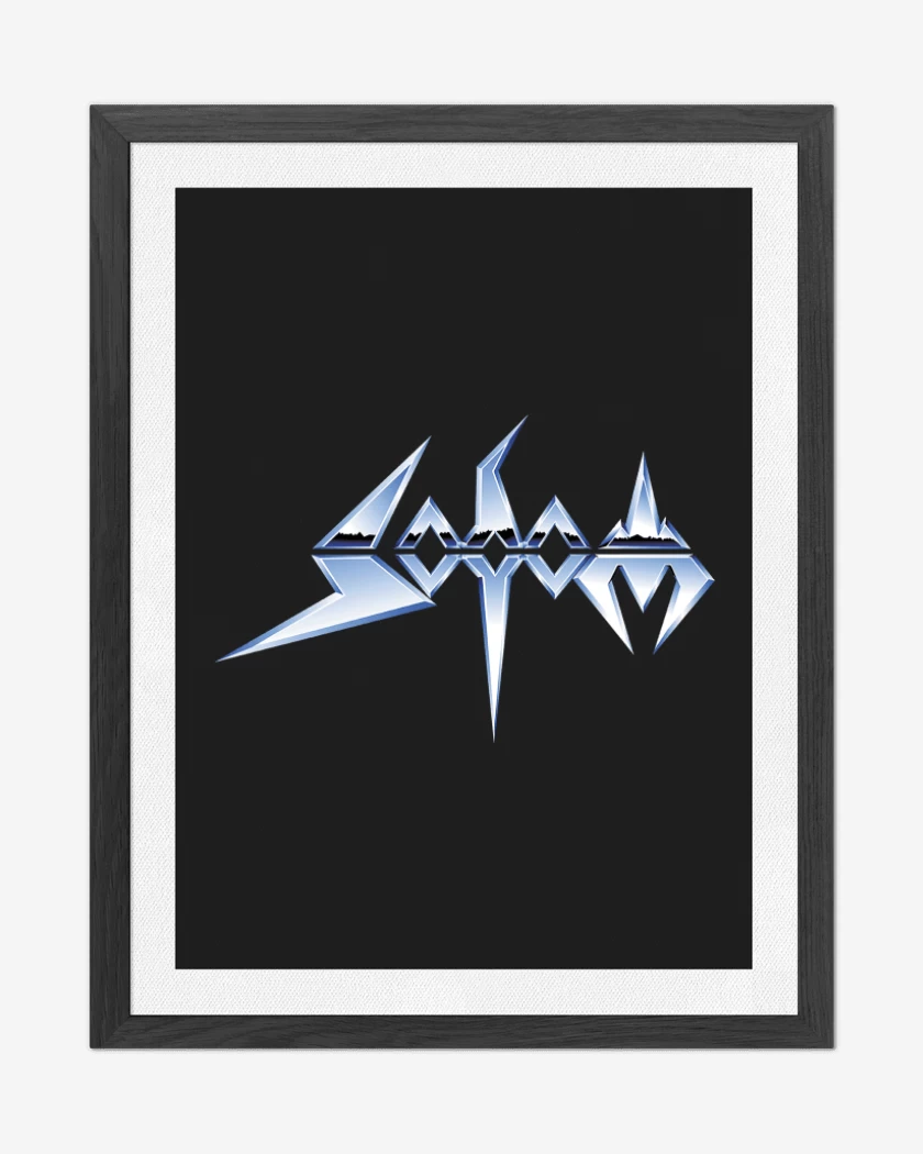 Cuadro decorativo Negro de Sodom Logo v2
