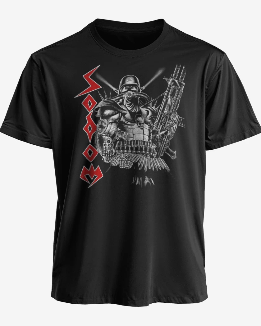 Polera premium Negro de Sodom Warrior