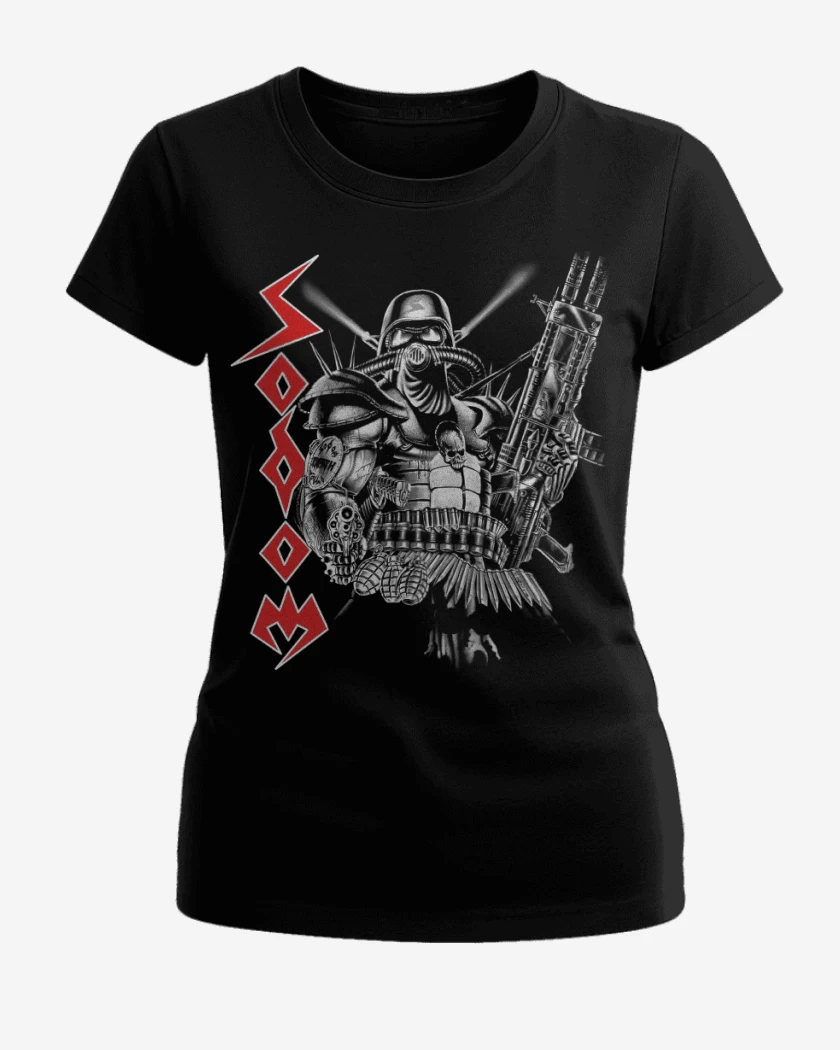 Polera de Mujer Negro de Sodom Warrior