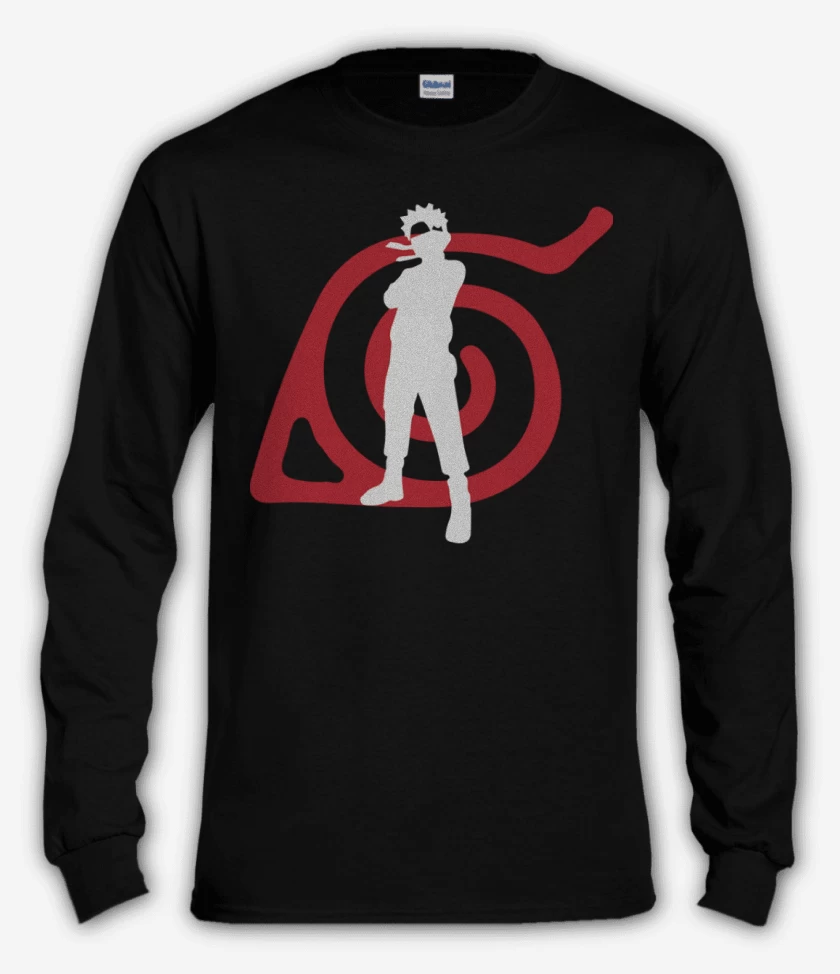 Polera manga larga Negro de Naruto