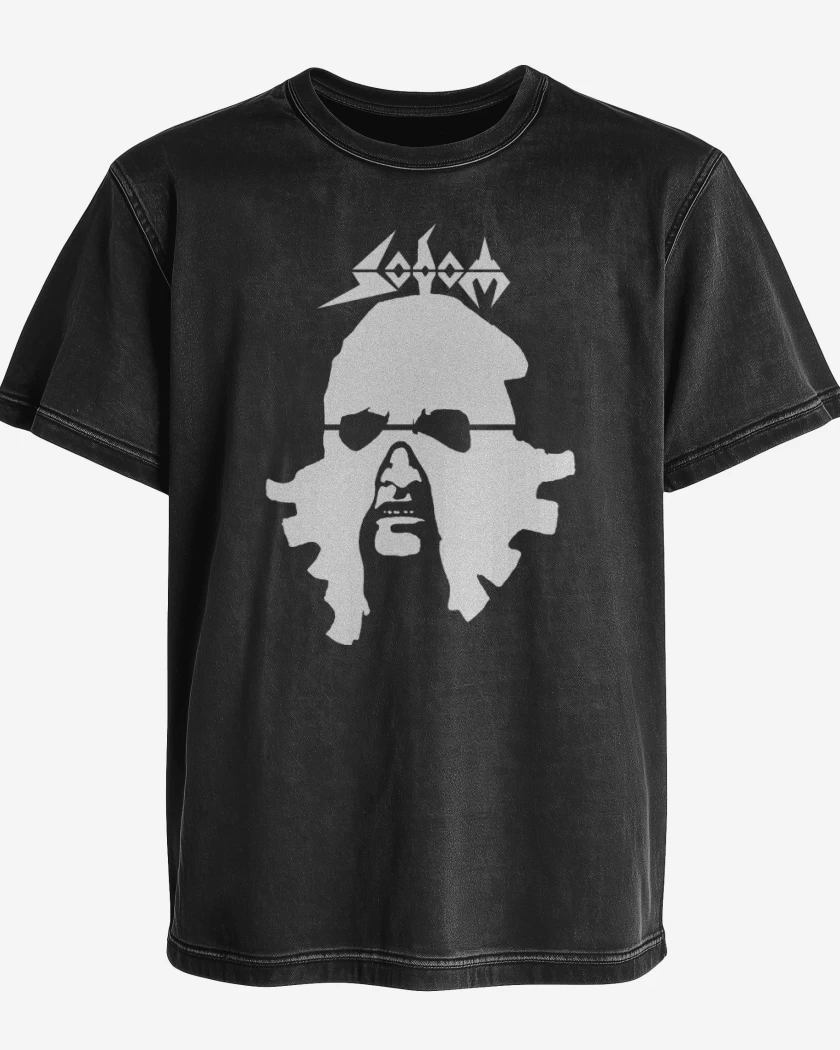 Polera desgastada Sodom In the Sign