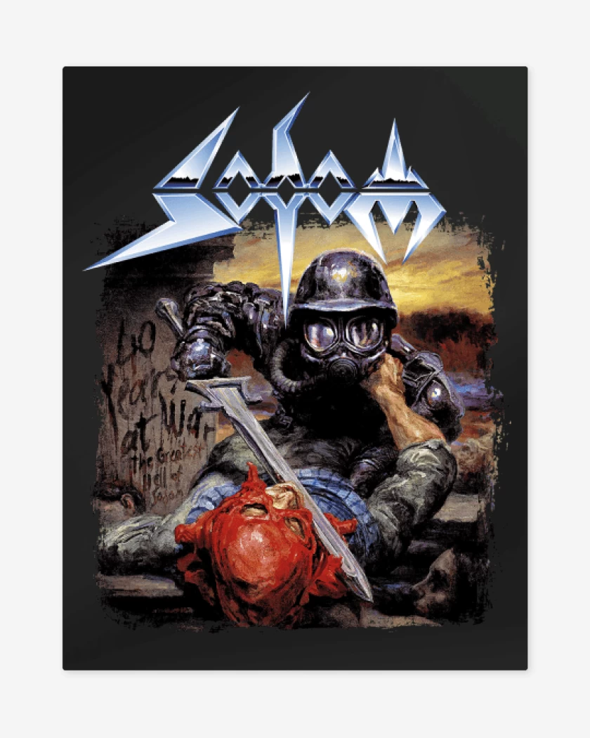 Print metalico Negro de Sodom The Greatest Hell