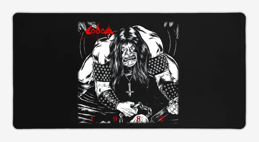 Mouse pad Gamer Negro de Sodom 1982