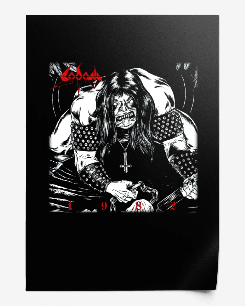 Print Negro de Sodom 1982