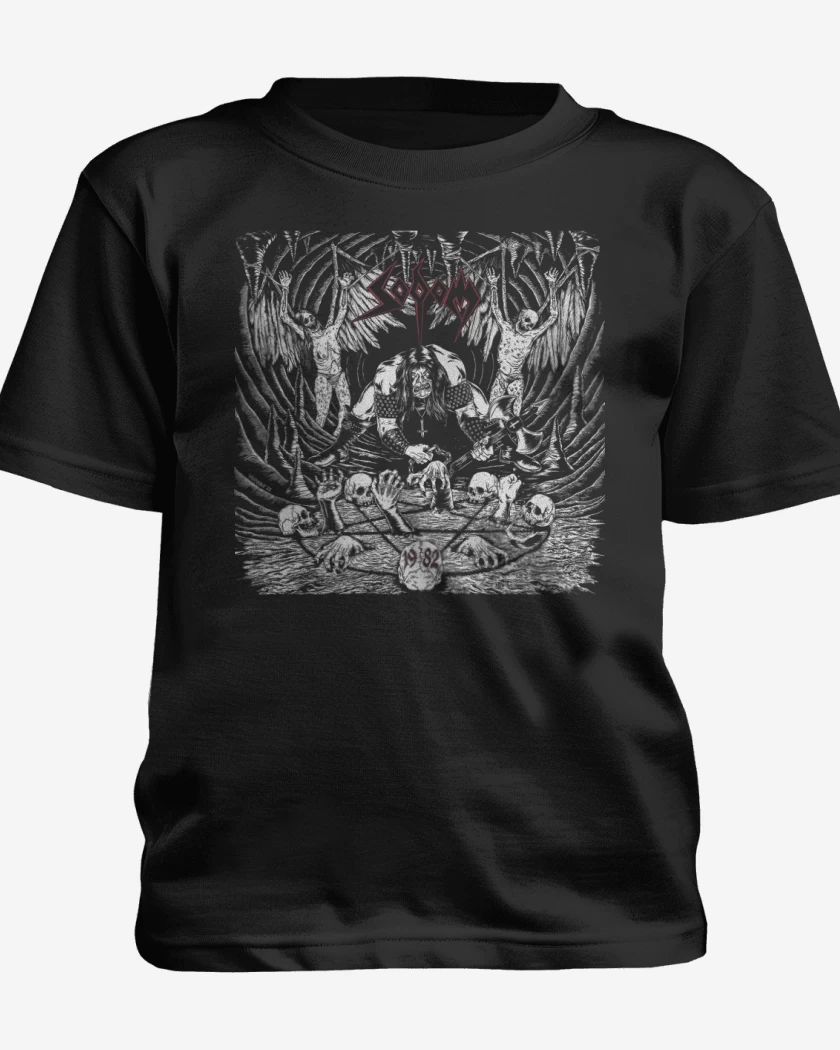 Polera de niño Negro de Sodom 1982 v2