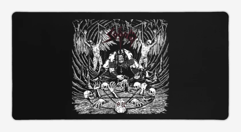 Mouse pad Gamer Negro de Sodom 1982 v2