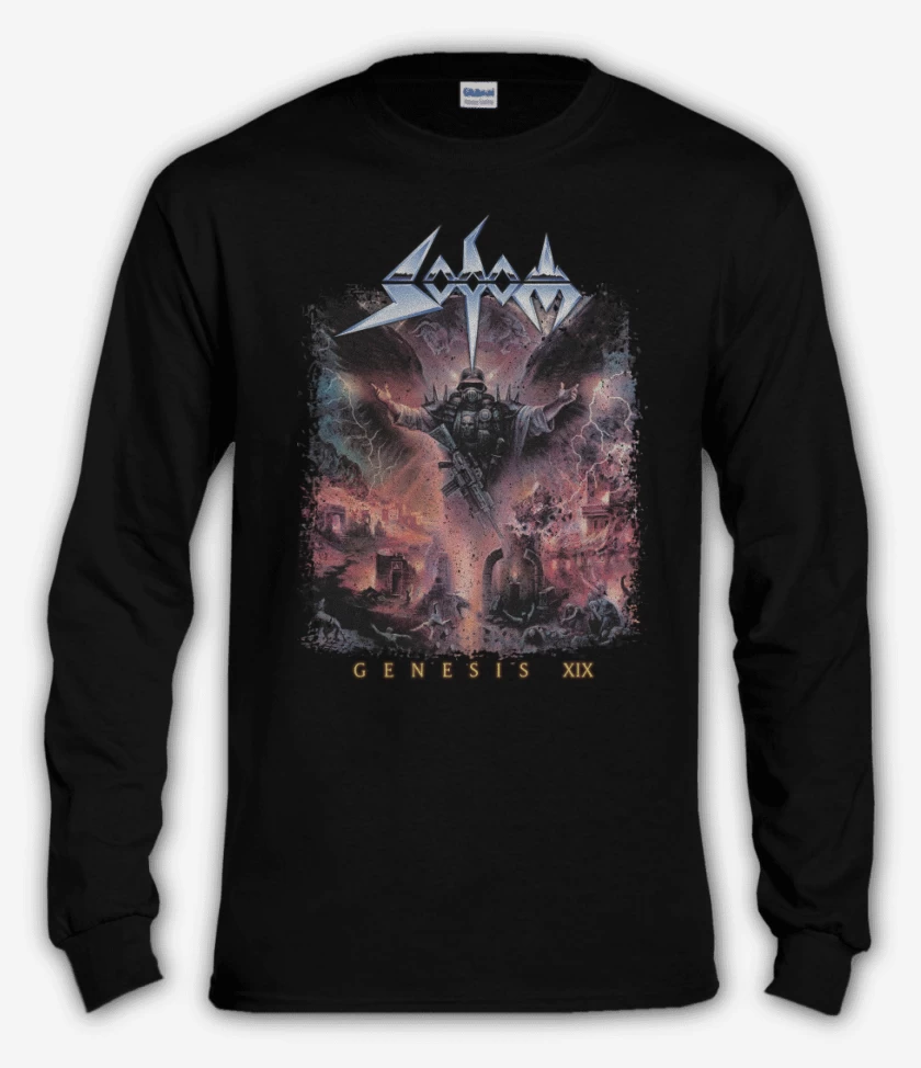 Polera manga larga Negro de Sodom Genesis XIX