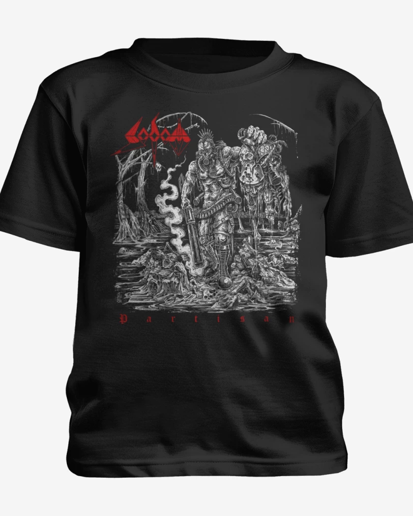 Polera de niño Negro de Sodom Partisan