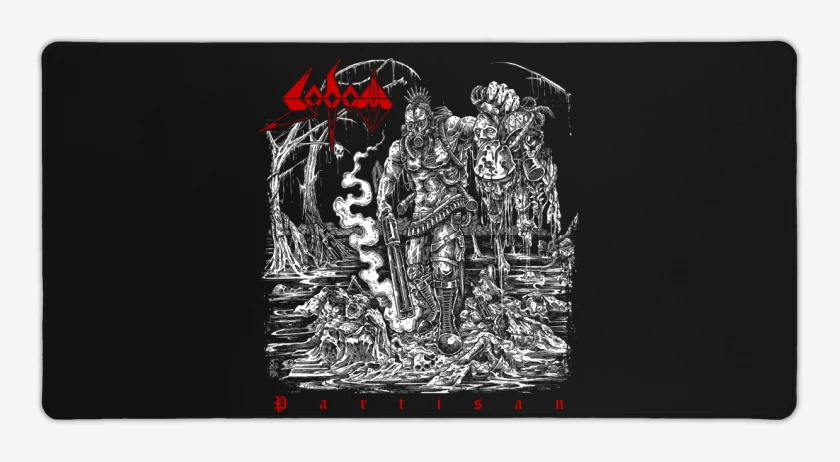 Mouse pad Gamer Negro de Sodom Partisan