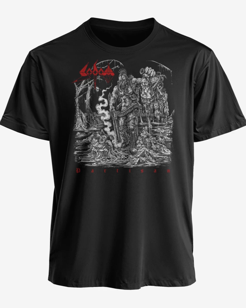 Polera premium Negro de Sodom Partisan