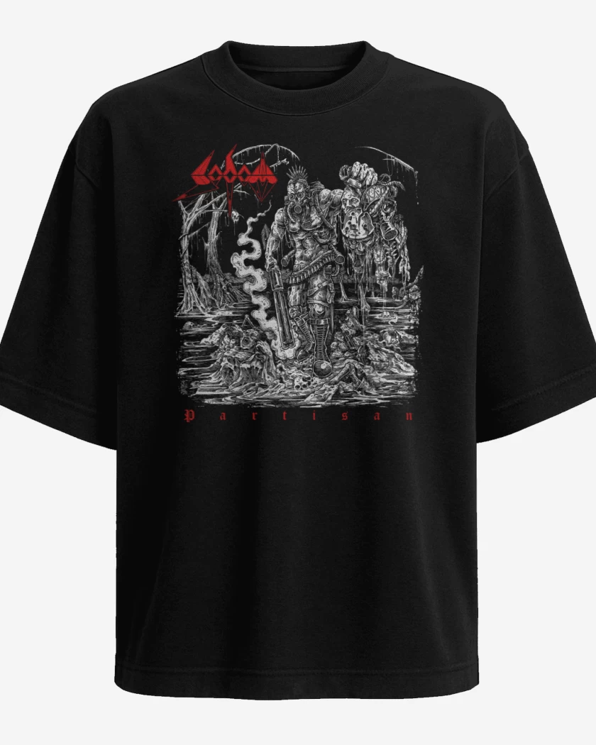 Polera Oversize Negro de Sodom Partisan