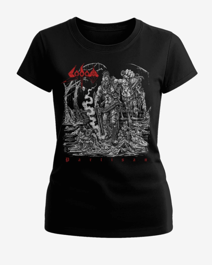 Polera de Mujer Negro de Sodom Partisan