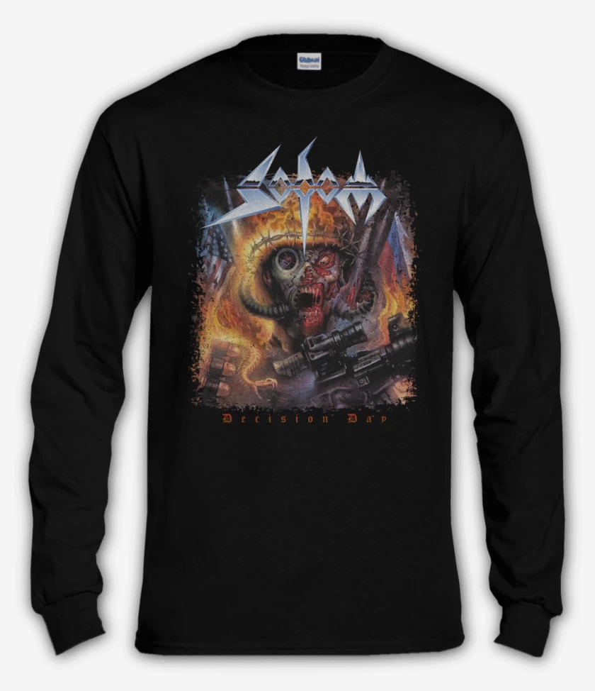 Polera manga larga Negro de Sodom Decision Day