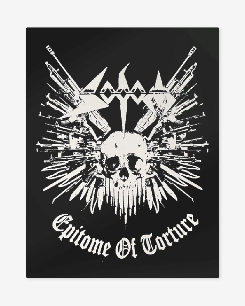 Print metalico Negro de Sodom Epitome